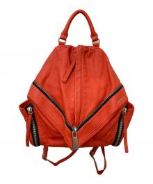 DIESEL（ディーゼル）の古着「レザーバックパック」｜レッド