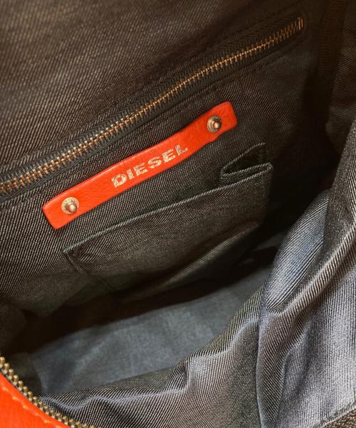 DIESEL（ディーゼル）DIESEL (ディーゼル) レザーバックパック レッドの古着・服飾アイテム