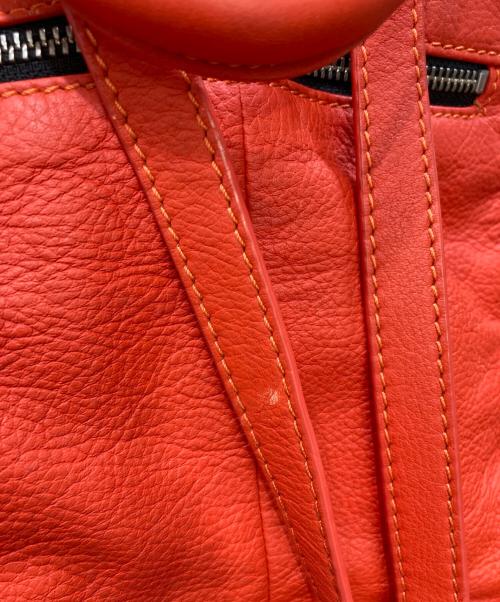DIESEL（ディーゼル）DIESEL (ディーゼル) レザーバックパック レッドの古着・服飾アイテム
