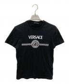 VERSACEヴェルサーチ）の古着「メデュサーロゴプリントTシャツ」｜ブラック