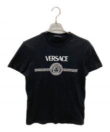 VERSACE（ヴェルサーチ）の古着「メデュサーロゴプリントTシャツ」｜ブラック