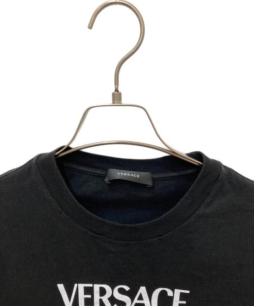 VERSACE（ヴェルサーチ）VERSACE (ヴェルサーチ) メデュサーロゴプリントTシャツ ブラック サイズ:XSの古着・服飾アイテム