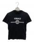 VERSACE（ヴェルサーチ）の古着「メデュサーロゴプリントTシャツ」｜ブラック