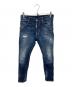 DSQUARED2（ディースクエアード）の古着「SKATER JEAN」｜ブルー