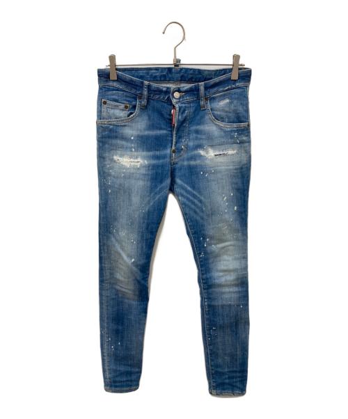 DSQUARED2（ディースクエアード）DSQUARED2 (ディースクエアード) SUPER TWINKY JEAN ブルー サイズ:44の古着・服飾アイテム