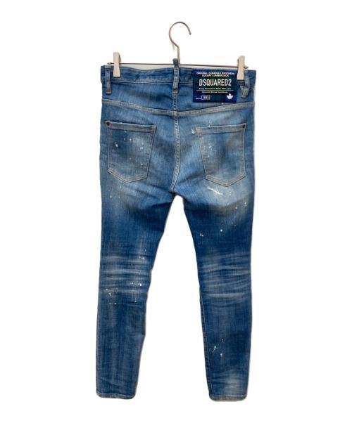 DSQUARED2（ディースクエアード）DSQUARED2 (ディースクエアード) SUPER TWINKY JEAN ブルー サイズ:44の古着・服飾アイテム