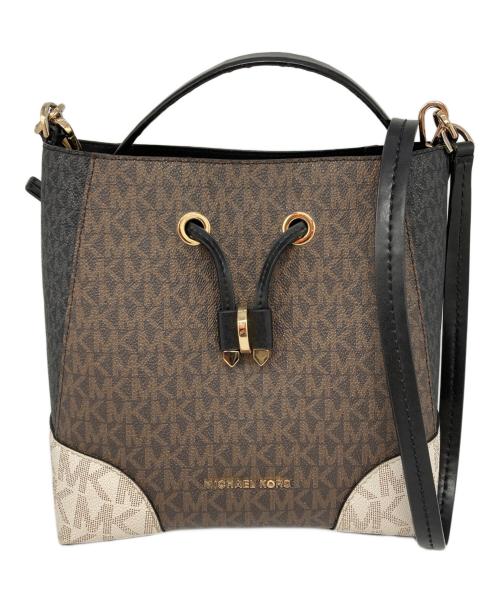 MICHAEL KORS（マイケルコース）MICHAEL KORS (マイケルコース) MERCER GALLERY 2ウェイ バケットバッグ ブラウンの古着・服飾アイテム