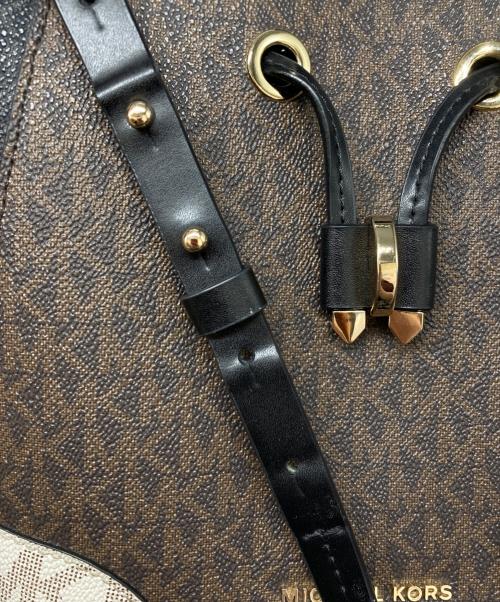 MICHAEL KORS（マイケルコース）MICHAEL KORS (マイケルコース) MERCER GALLERY 2ウェイ バケットバッグ ブラウンの古着・服飾アイテム