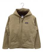 Patagoniaパタゴニア）の古着「ラインドキャンバスフーディージャケット」｜ベージュ