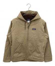 Patagonia（パタゴニア）の古着「ラインドキャンバスフーディージャケット」｜ベージュ