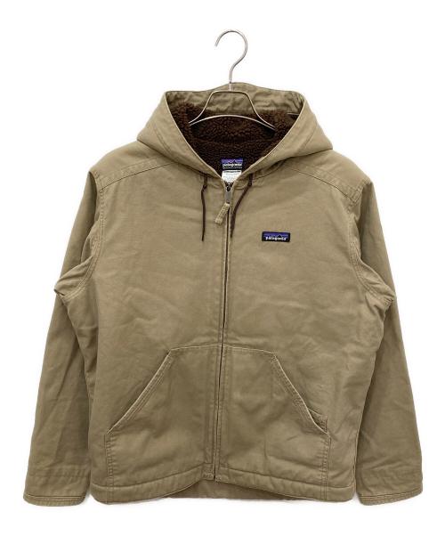 Patagonia（パタゴニア）Patagonia (パタゴニア) ラインドキャンバスフーディージャケット ベージュ サイズ:Mの古着・服飾アイテム