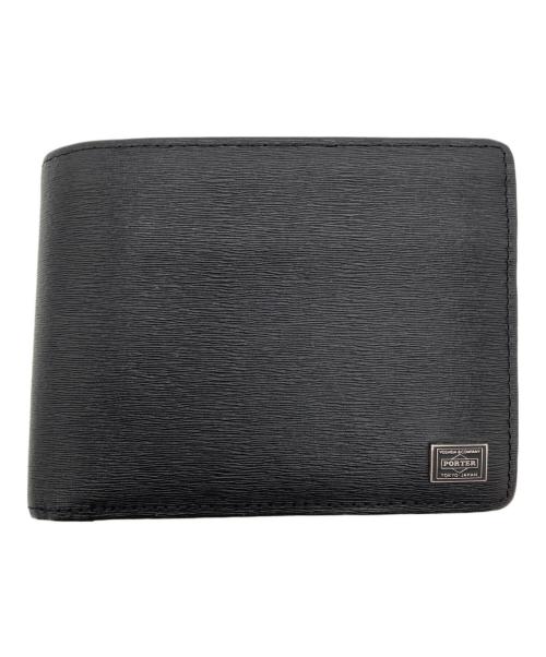 PORTER（ポーター）PORTER (ポーター) CURRENT 2つ折り財布 ブラックの古着・服飾アイテム