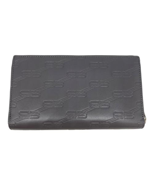 BALENCIAGA（バレンシアガ）BALENCIAGA (バレンシアガ) エンボス シグネチャー ラウンドファスナー ウォレット グレーの古着・服飾アイテム