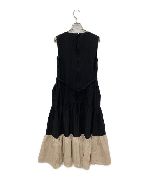 UNITED ARROWS（ユナイテッドアローズ）UNITED ARROWS (ユナイテッドアローズ) ポケット ティアード マキシ ワンピース ブラック サイズ:36の古着・服飾アイテム