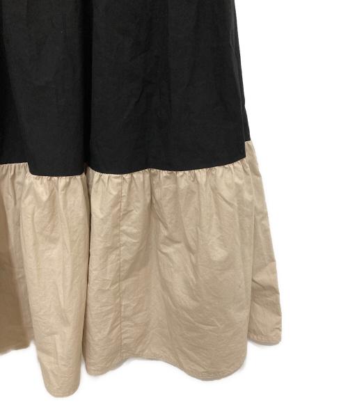 UNITED ARROWS（ユナイテッドアローズ）UNITED ARROWS (ユナイテッドアローズ) ポケット ティアード マキシ ワンピース ブラック サイズ:36の古着・服飾アイテム