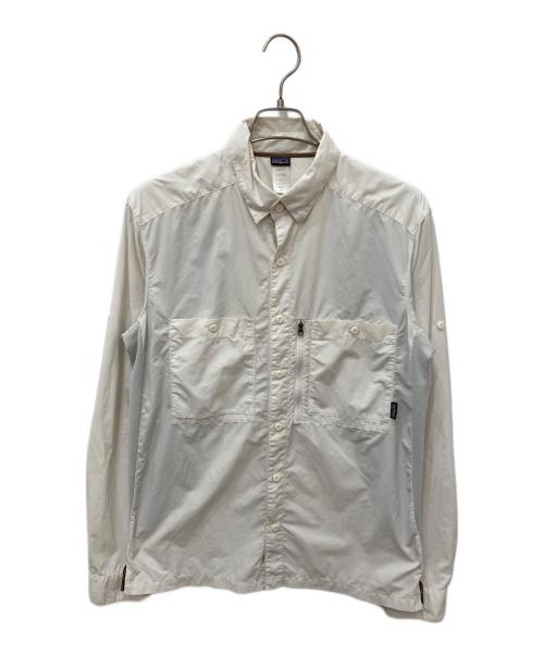 Patagonia（パタゴニア）Patagonia (パタゴニア) Nylon Fishing L/S Shirt ホワイト サイズ:Mの古着・服飾アイテム