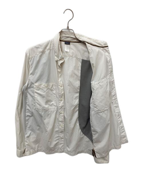 Patagonia（パタゴニア）Patagonia (パタゴニア) Nylon Fishing L/S Shirt ホワイト サイズ:Mの古着・服飾アイテム