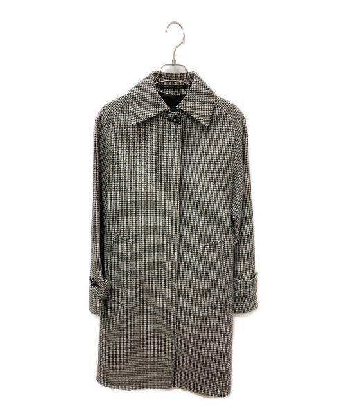 MACKINTOSH（マッキントッシュ）MACKINTOSH (マッキントッシュ) 千鳥柄コート ホワイト×ブラック サイズ:32の古着・服飾アイテム