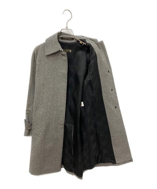 MACKINTOSH（マッキントッシュ）MACKINTOSH (マッキントッシュ) 千鳥柄コート ホワイト×ブラック サイズ:32の古着・服飾アイテム