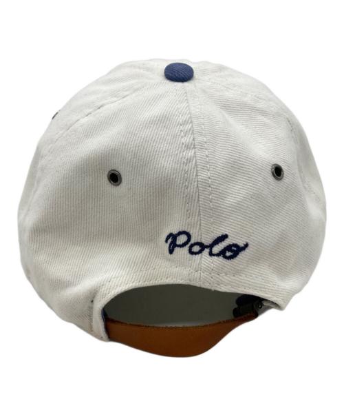 POLO RALPH LAUREN（ポロ・ラルフローレン）POLO RALPH LAUREN (ポロ・ラルフローレン) ロゴキャップ ホワイトの古着・服飾アイテム