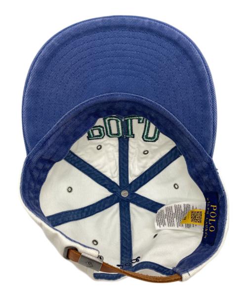 POLO RALPH LAUREN（ポロ・ラルフローレン）POLO RALPH LAUREN (ポロ・ラルフローレン) ロゴキャップ ホワイトの古着・服飾アイテム
