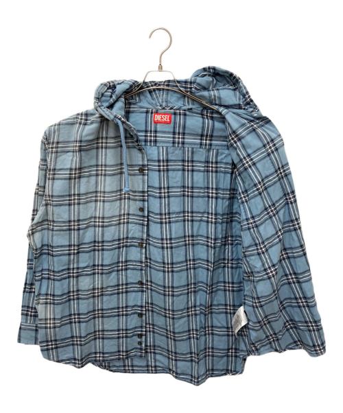 DIESEL（ディーゼル）DIESEL (ディーゼル) S-DEWNY-HOOD ブルー サイズ:48の古着・服飾アイテム