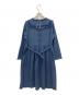 PINK HOUSE (ピンクハウス) フリルリボンワンピース ネイビー サイズ:記載なしの為実寸参照：18000円