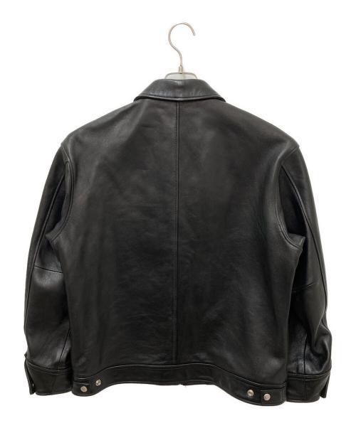 Schott（ショット）Schott (ショット) LEATHER TRACKER JACKET ブラック サイズ:Mの古着・服飾アイテム
