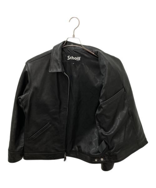 Schott（ショット）Schott (ショット) LEATHER TRACKER JACKET ブラック サイズ:Mの古着・服飾アイテム