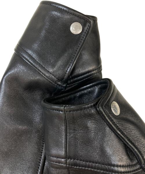 Schott（ショット）Schott (ショット) LEATHER TRACKER JACKET ブラック サイズ:Mの古着・服飾アイテム