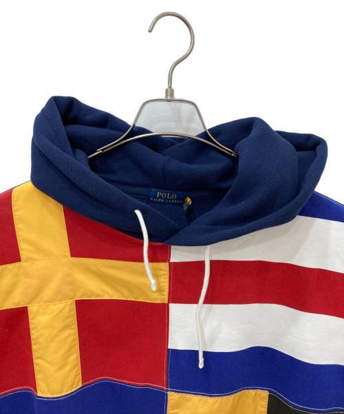 POLO RALPH LAUREN（ポロ・ラルフローレン）POLO RALPH LAUREN (ポロ・ラルフローレン) パッチワークパーカー マルチカラー サイズ:Mの古着・服飾アイテム
