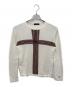 BURBERRY BLACK LABEL（バーバリーブラックレーベル）の古着「クロスクルーネックニット」｜ベージュ