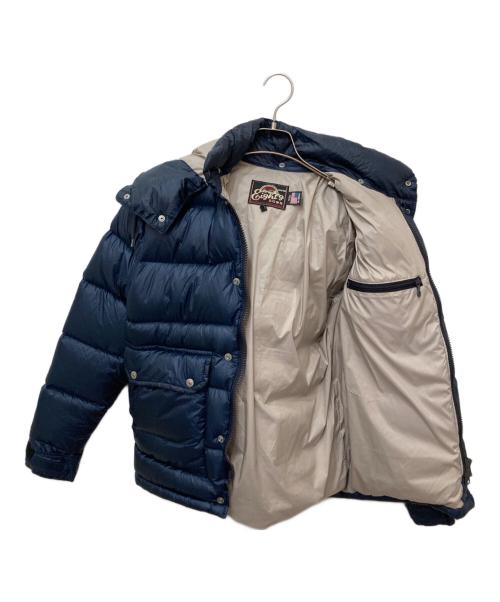 EIGHT G（エイトジー）EIGHT G (エイトジー) Nylon Down Jacket　ナイロンダウンジャケット ネイビー サイズ:Sの古着・服飾アイテム