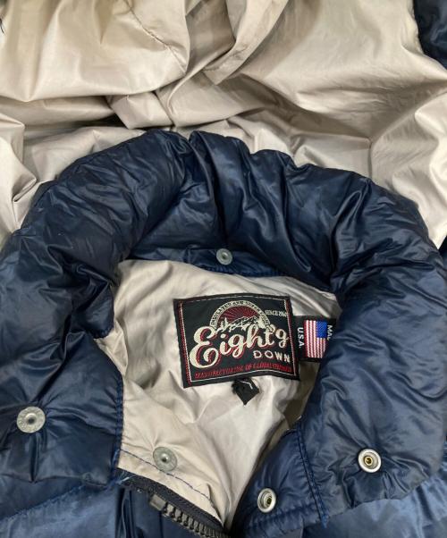EIGHT G（エイトジー）EIGHT G (エイトジー) Nylon Down Jacket　ナイロンダウンジャケット ネイビー サイズ:Sの古着・服飾アイテム