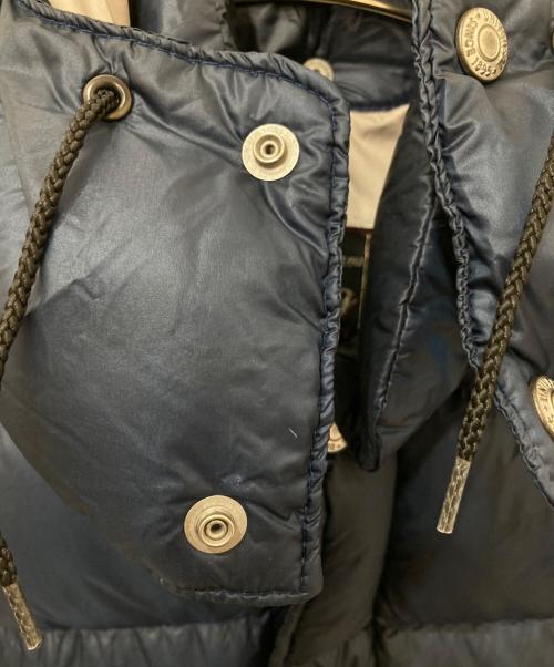 EIGHT G（エイトジー）EIGHT G (エイトジー) Nylon Down Jacket　ナイロンダウンジャケット ネイビー サイズ:Sの古着・服飾アイテム