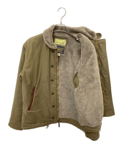 EIGHT G（エイトジー）EIGHT G (エイトジー) BUZZ RICKSON'S (バズリクソンズ) N-1 デッキジャケット カーキ サイズ:XLの古着・服飾アイテム