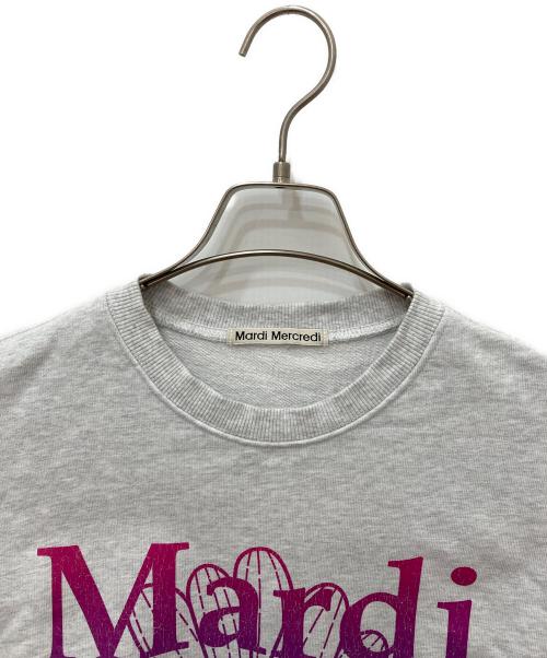 Mardi Mercredi（マルディメクルディ）Mardi Mercredi (マルディメクルディ) クルーネックスウェット グレー サイズ:FREEの古着・服飾アイテム