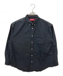 SUPREME（シュプリーム）の古着「ロゴ刺繍BDシャツ」｜ネイビー