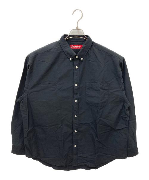 SUPREME（シュプリーム）Supreme (シュプリーム) ロゴ刺繍BDシャツ ネイビー サイズ:Lの古着・服飾アイテム
