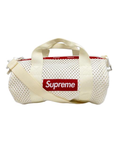 SUPREME（シュプリーム）SUPREME (シュプリーム) Mesh Mini Duffle Bag（メッシュ　ミニ　ダッフル　バッグ） ホワイトの古着・服飾アイテム