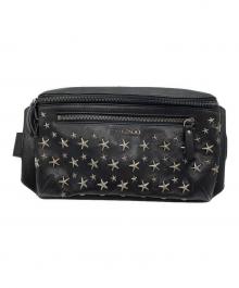 JIMMY CHOO（ジミーチュウ）の古着「スタースタッズボディーバック」｜ブラック