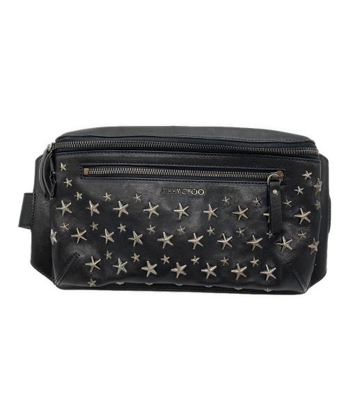 JIMMY CHOO（ジミーチュウ）JIMMY CHOO (ジミーチュウ) スタースタッズボディーバック ブラックの古着・服飾アイテム