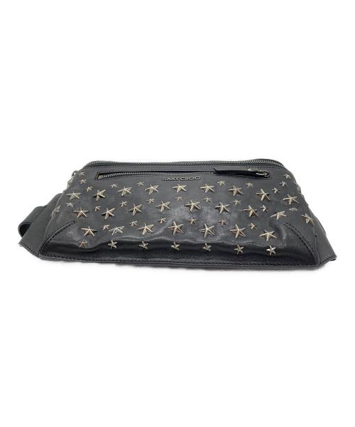 JIMMY CHOO（ジミーチュウ）JIMMY CHOO (ジミーチュウ) スタースタッズボディーバック ブラックの古着・服飾アイテム