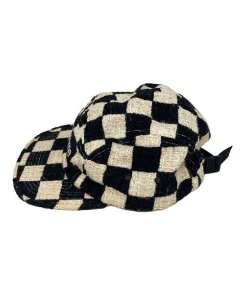 SUPREME（シュプリーム）Supreme (シュプリーム) checkerboard camp cap ブラック×ホワイトの古着・服飾アイテム