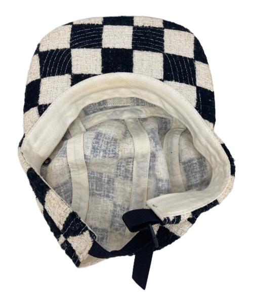 SUPREME（シュプリーム）Supreme (シュプリーム) checkerboard camp cap ブラック×ホワイトの古着・服飾アイテム