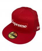SUPREME×New Eraシュプリーム×ニューエラ）の古着「Box Logo Mesh Back Cap」｜レッド