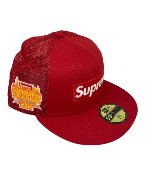 SUPREME（シュプリーム）Supreme (シュプリーム) New Era (ニューエラ) Box Logo Mesh Back Cap レッドの古着・服飾アイテム