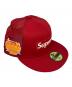 中古・古着 Supreme (シュプリーム) New Era (ニューエラ) Box Logo Mesh Back Cap レッド：9000円