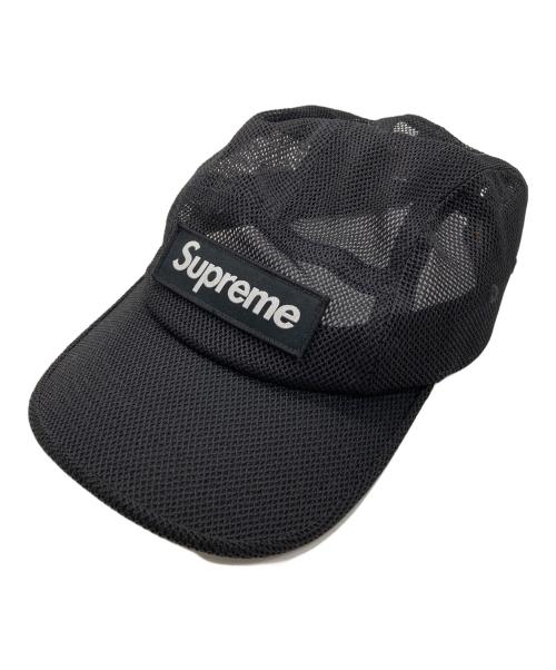 SUPREME（シュプリーム）Supreme (シュプリーム) mesh cordura camp cap ブラックの古着・服飾アイテム