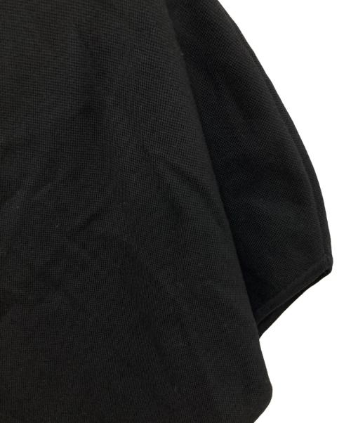 BALLSEY（ボールジィ）BALLSEY (ボールジィ) ウールポリエステルパールコンビ マントカーディガン ブラック サイズ:Sの古着・服飾アイテム